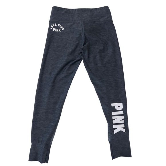 Victoria's Secret PINK Pants - PINK Victoria's Secret Ultimate Leggings Women's Dark Gray Logo‎ Athletic